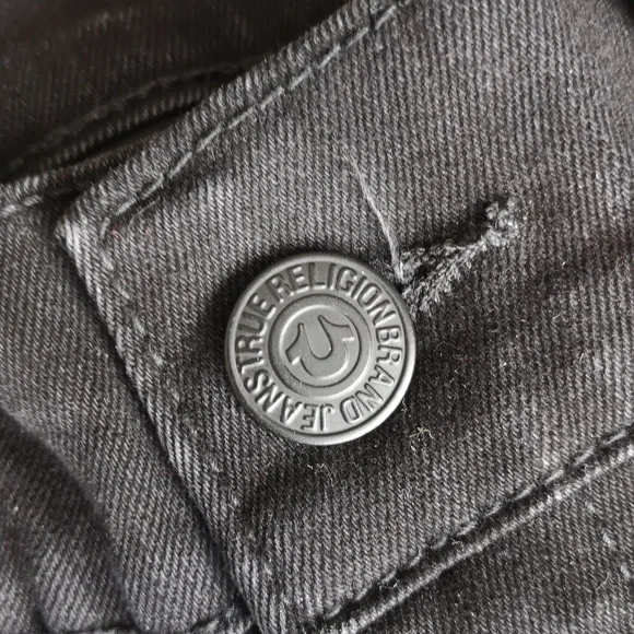 True Religion 'Rocco relaxed skinny' black jeans - Picture 4 of 13